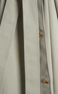 A.W.A.K.E. Mode Asymmetric Gabardine Trench Coat -Lady Fashion Store a w a k e neutral asymmetric gabardine trench coat 6