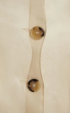 A.W.A.K.E. Mode Silk-Organza Over Coat -Lady Fashion Store a w a k e neutral silk organza coat 5