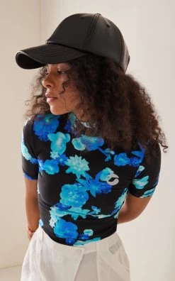 Acne Studios Carliy Faux-Leather Baseball Cap