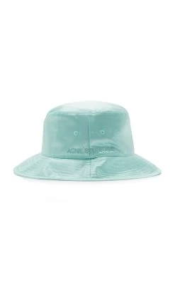 Acne Studios Brimmo Satin Bucket Hat -Lady Fashion Store acne studios blue brimmo satin 2