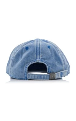Acne Studios Cunov Crystal-Embellished Denim Baseball Cap -Lady Fashion Store acne studios blue cunov soft cotton twill embellished 2
