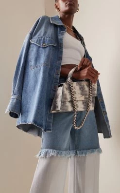 Acne Studios Distortion Tie-Dyed Suede Bag