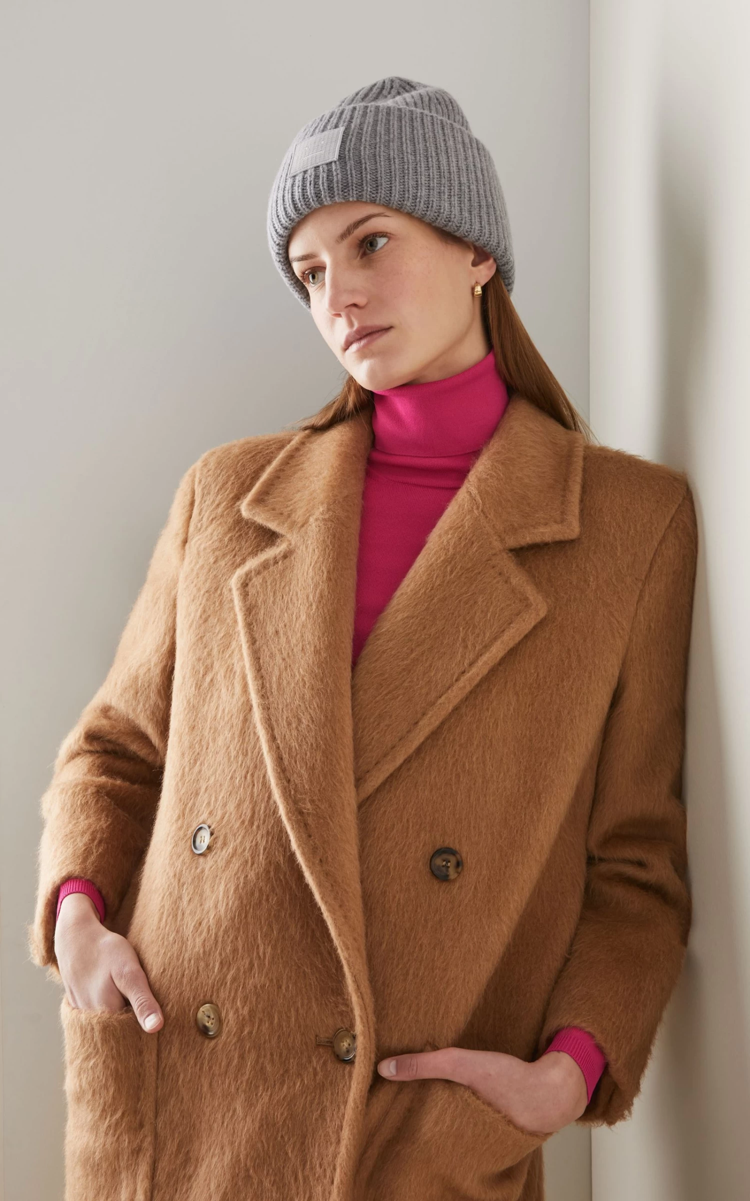 Acne Studios Pansy Face Ribbed Wool Beanie 3 Acne Studios Pansy Face Ribbed Wool Beanie