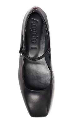 Uma Nappa Leather Mary Jane Flats 8 Uma Nappa Leather Mary Jane Flats -Lady Fashion Store aeyde black uma nappa leather 2