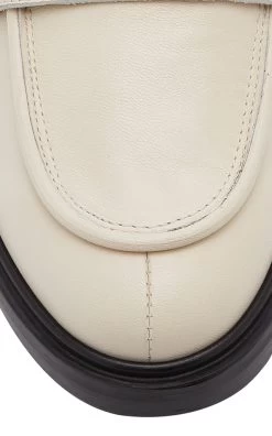 Ruth Leather Loafers -Lady Fashion Store aeyde white ruth nappa leather creamy 40mm 4