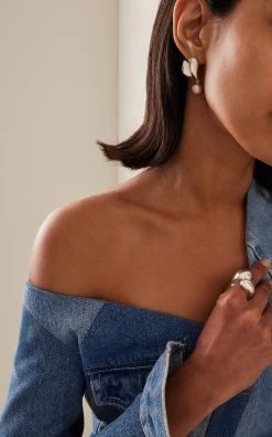 Elvira Sterling Silver Pearl Earrings