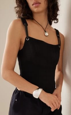 Jean Sterling Silver Cuff -Lady Fashion Store agmes silver jean cuff 2