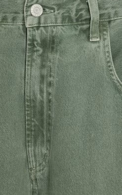 AGOLDE Magda Organic Cotton Carpenter Pants -Lady Fashion Store agolde green magda carpenter pant 3