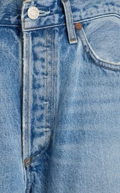 AGOLDE Lana Vintage Straight-Leg Jeans 9 AGOLDE Lana Vintage Straight-Leg Jeans -Lady Fashion Store agolde light wash lana mid rise vintage straight 3