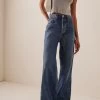 AGOLDE Dame Rigid High-Rise Wide-Leg Jeans -Lady Fashion Store agolde medium wash dame jean