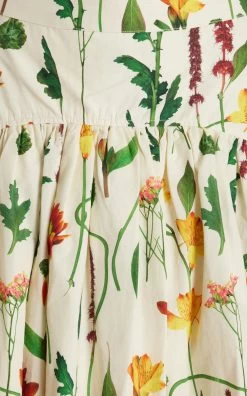 Curuá Duranzo Primavera Cotton Maxi Skirt -Lady Fashion Store agua by agua bendita multi curua primavera 4