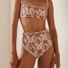 Nopal Lunar Embroidered Bikini Bottom 2 Nopal Lunar Embroidered Bikini Bottom -Lady Fashion Store agua by agua bendita pink nopal lunar embroidered bikini bottom