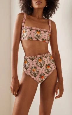 Nopal Lunar Embroidered Bikini Bottom