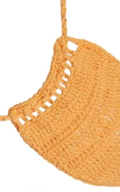 Ulu Crocheted Cotton Bikini -Lady Fashion Store akoia swim orange ulu crocheted cotton bikini 3