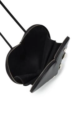 ALAIA Le Coeur Embellished Leather Crossbody Bag -Lady Fashion Store alaia black le coeur 2 3