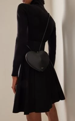 ALAIA Le Coeur Leather Crossbody Bag