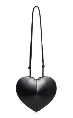 ALAIA Le Coeur Leather Crossbody Bag -Lady Fashion Store alaia black le coeur leather crossbody bag 3