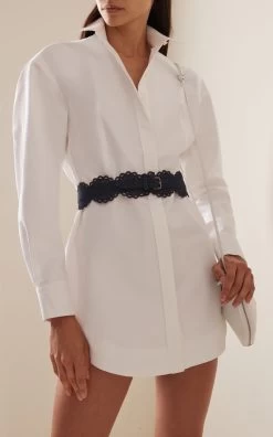 ALAIA Bustier Denim Belt