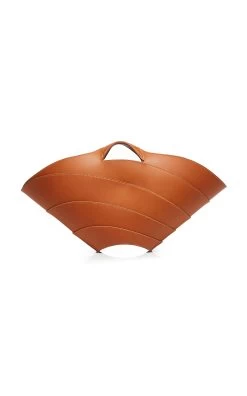 ALAIA Khaima Leather Tote 10 ALAIA Khaima Leather Tote -Lady Fashion Store alaia brown khaima leather tote 3