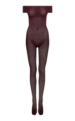 ALAIA Vienne Off-The-Shoulder Knit Jumpsuit