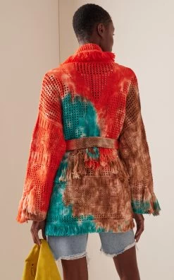 Alanui California Dreamin Wool Cardigan -Lady Fashion Store alanui multi california dreamin net cardigan 2