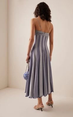 Paneled Maxi Dress -Lady Fashion Store alejandra alonso rojas grey paneled maxi dress 2