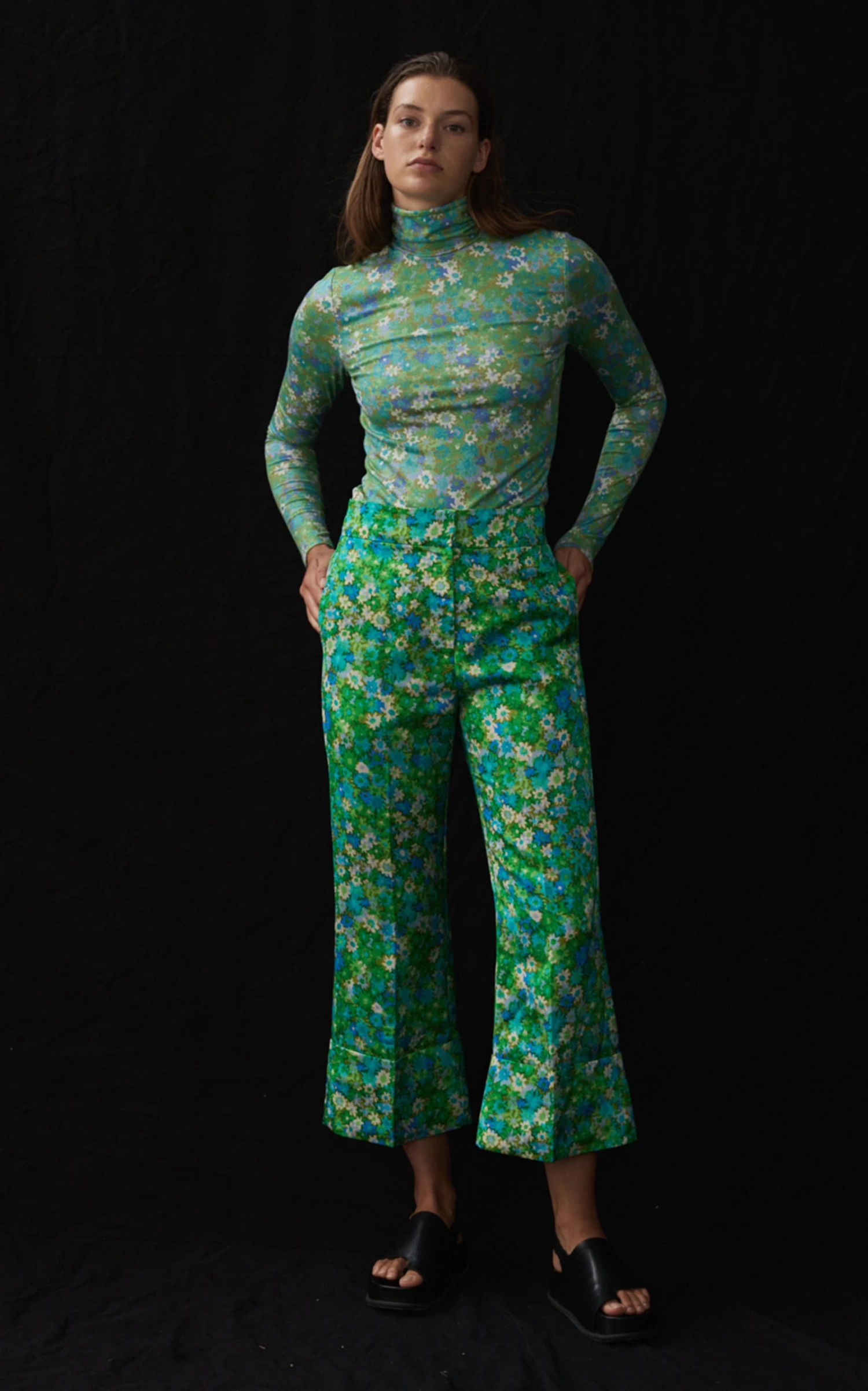 Cassandra Floral Turtleneck Top 4 Cassandra Floral Turtleneck Top - Image 2