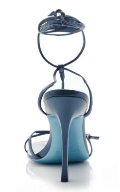 ALEXANDER WANG Luvienne Leather Sandals -Lady Fashion Store alexander wang blue lucienne 105 strappy sandal 3