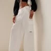 ALEXANDER WANG Cotton Cargo Pants -Lady Fashion Store alexander wang white cargo pants