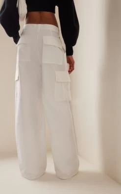 ALEXANDER WANG Cotton Cargo Pants -Lady Fashion Store alexander wang white cargo pants 2