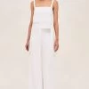 DInah Wide-Leg Pants -Lady Fashion Store alexis off white dinah wide leg pants