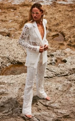 Harlie Lace Blazer 13 Harlie Lace Blazer -Lady Fashion Store alexis white harlie lace blazer 4