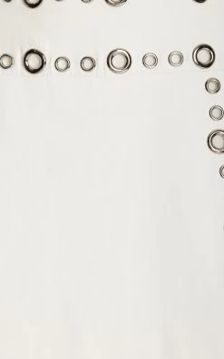 Secily Embellished Mini Skirt -Lady Fashion Store alexis white secily skirt 3