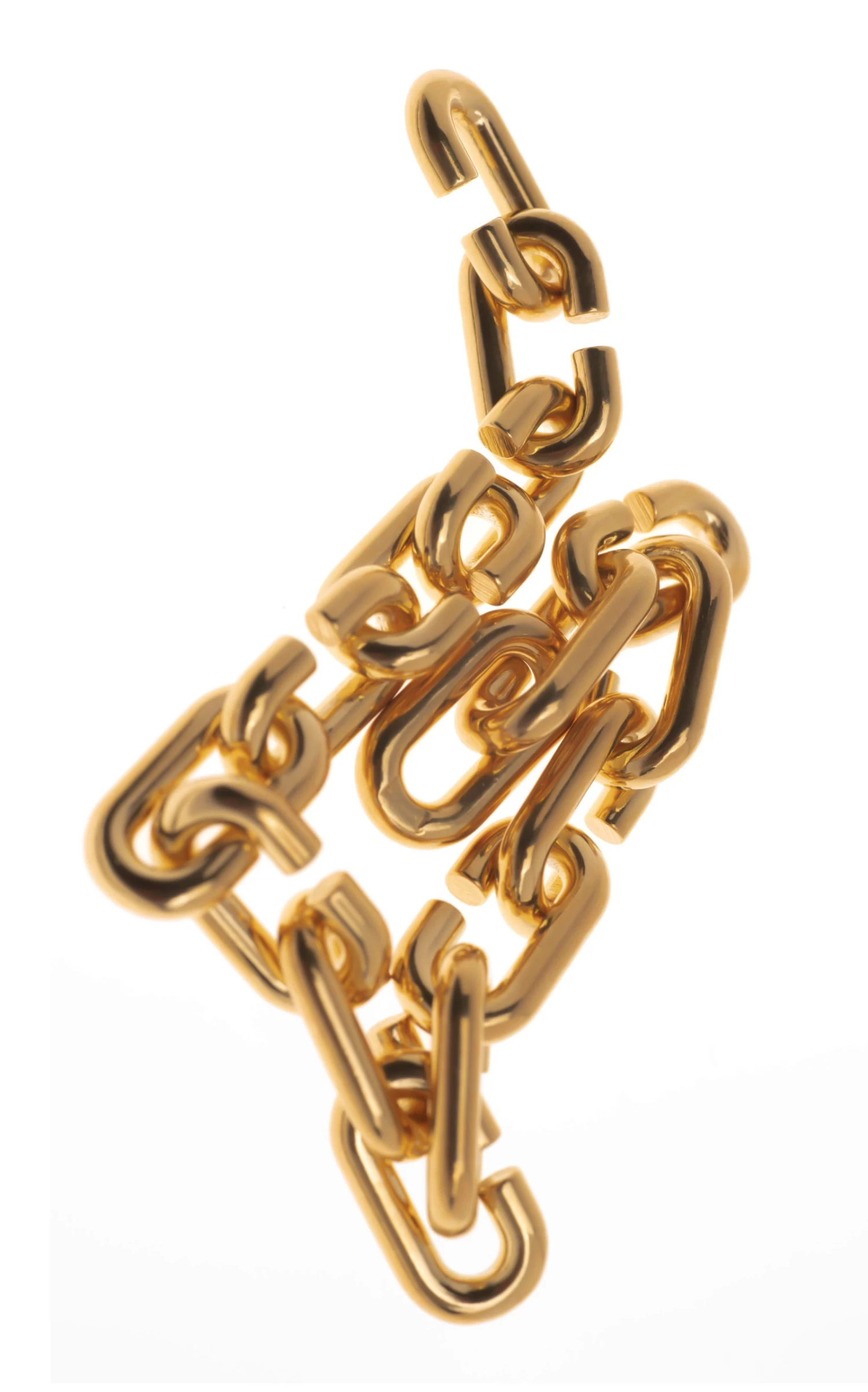 C Polished Gold Vermeil Thick Bracelet 4 C Polished Gold Vermeil Thick Bracelet - Image 2