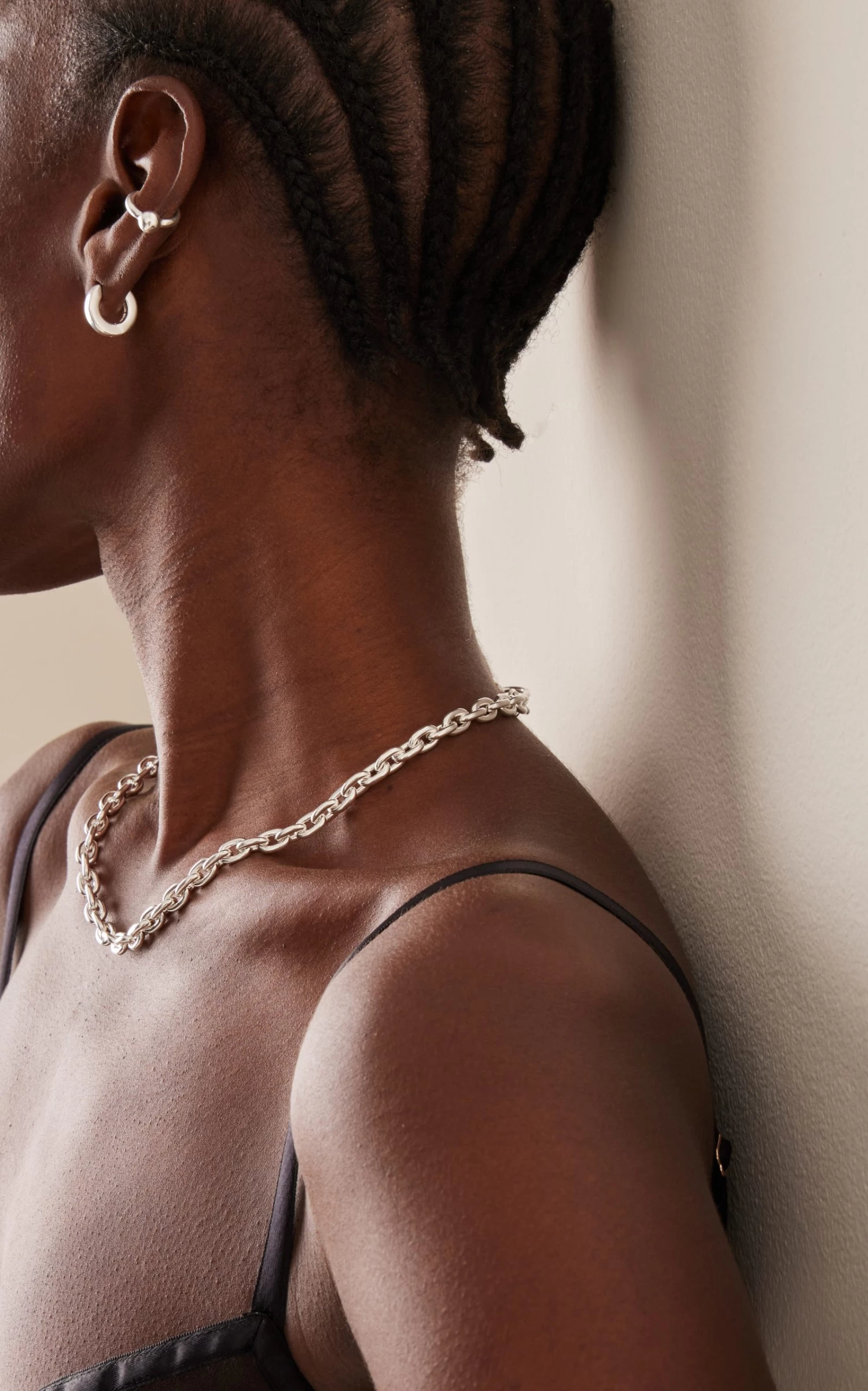 Pearl Sterling Silver Ear Cuff 3 Pearl Sterling Silver Ear Cuff