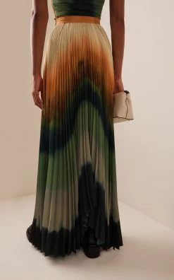 Lemnos Skirt -Lady Fashion Store altuzarra green lemnos skirt 2