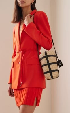 Watermill Raffia Bucket Bag