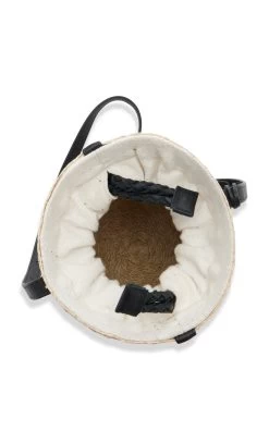 Watermill Raffia Bucket Bag 9 Watermill Raffia Bucket Bag -Lady Fashion Store altuzarra neutral watermill bag bucket 3