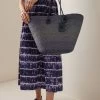Watermill Large Straw Bag -Lady Fashion Store altuzarra purple watermill bag large 2
