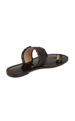 Shela Braided Leather Sandals -Lady Fashion Store amanu inc black style 6 shela 2 3