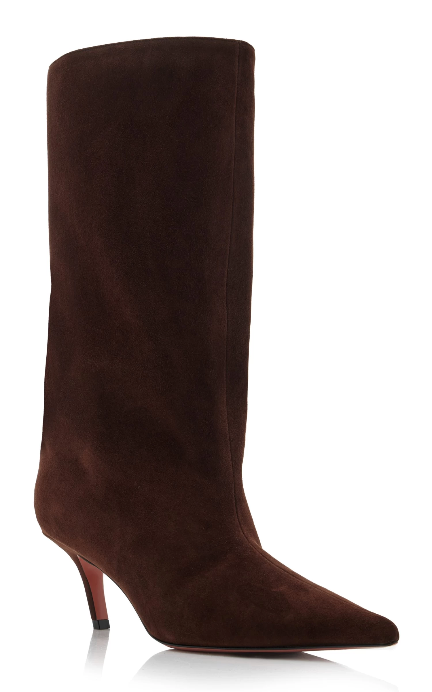 Amina Muaddi Fiona Suede Ankle Boots 6 Amina Muaddi Fiona Suede Ankle Boots - Image 4