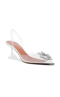 Amina Muaddi Begum PVC Slingback Pumps