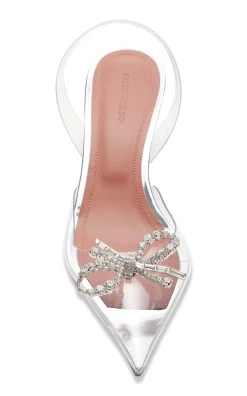 Amina Muaddi Rosie PVC Slingback Pumps 9 Amina Muaddi Rosie PVC Slingback Pumps -Lady Fashion Store amina muaddi clear rosie glass sling 60 2