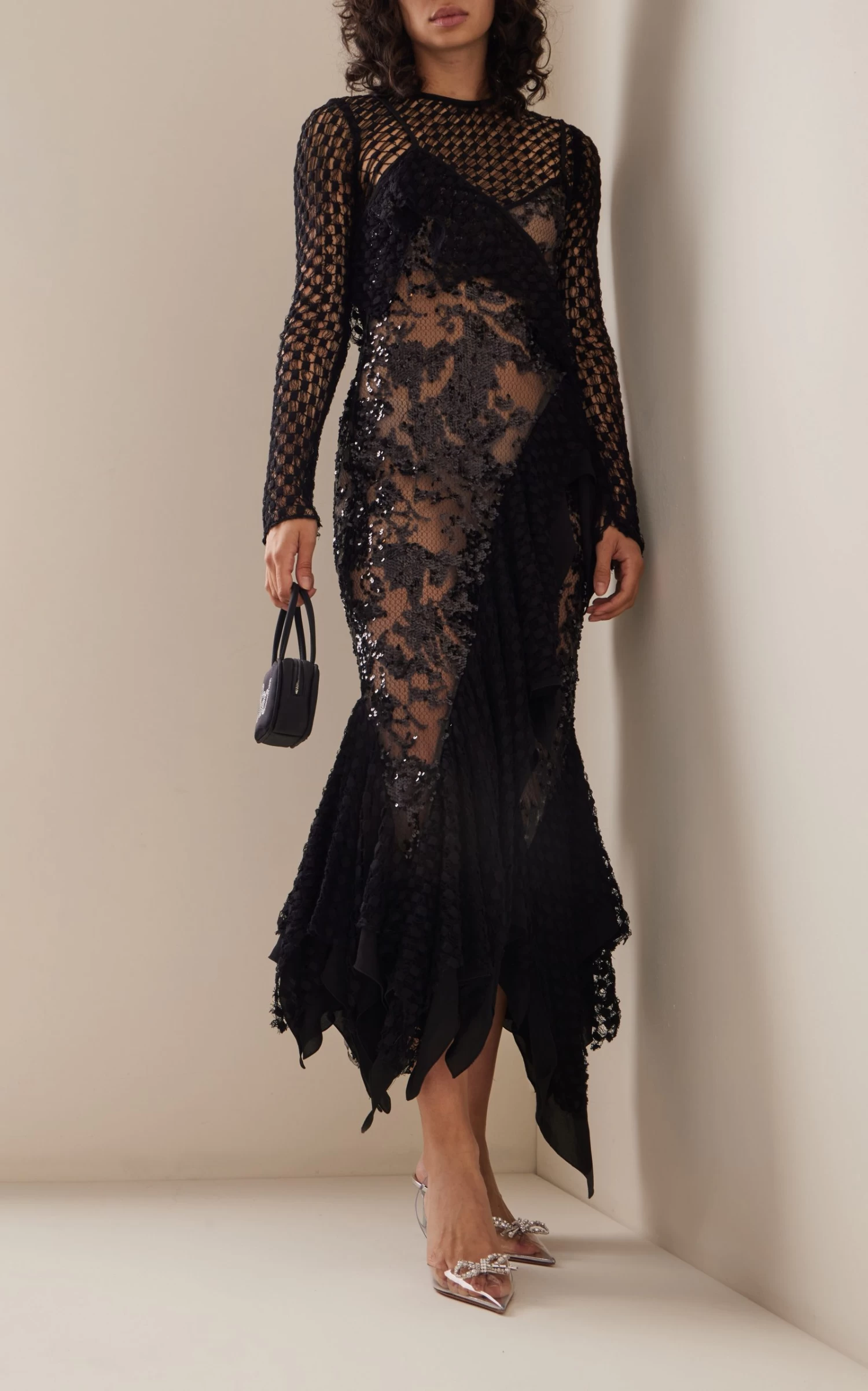 Amina Muaddi Rosie PVC Slingback Pumps 3 Amina Muaddi Rosie PVC Slingback Pumps