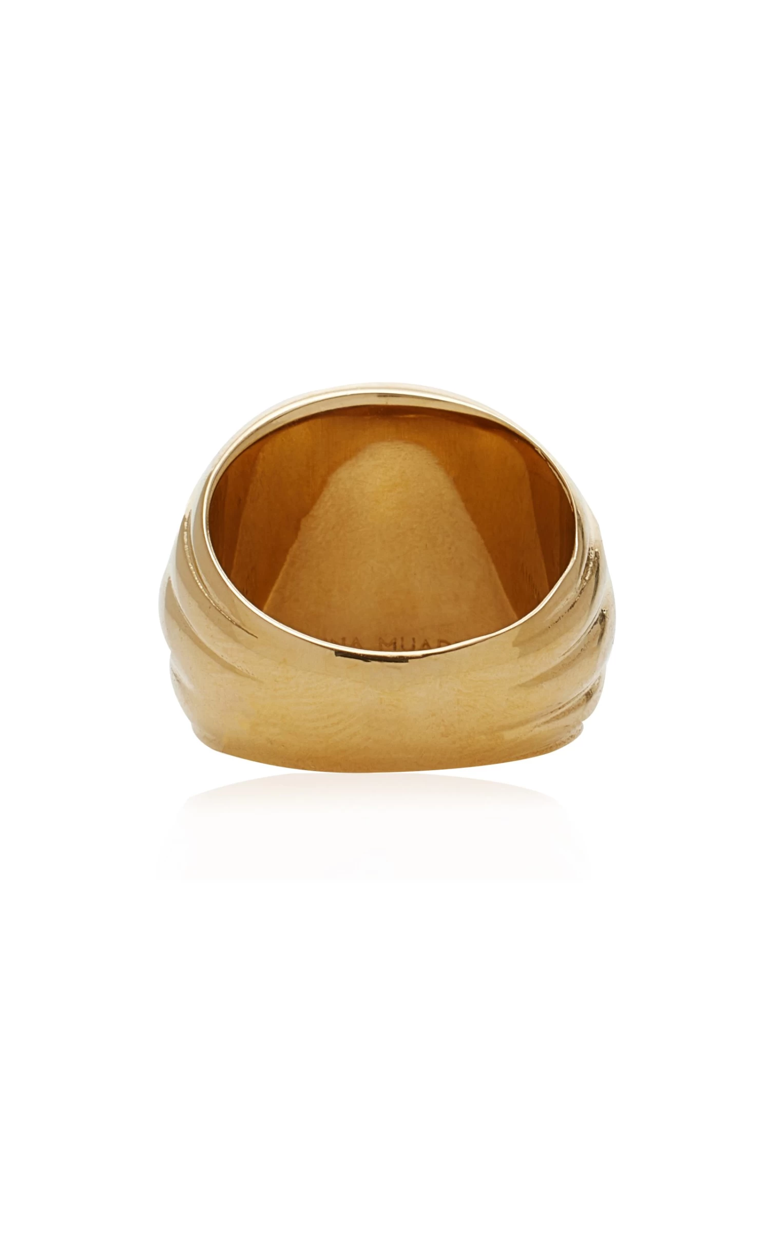 Amina Muaddi Jahleel Gold-Tone Crystal Ring 6 Amina Muaddi Jahleel Gold-Tone Crystal Ring - Image 4