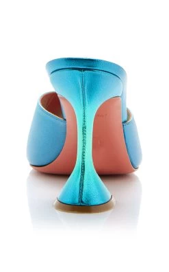 Amina Muaddi Lupita Leather Sandals 9 Amina Muaddi Lupita Leather Sandals -Lady Fashion Store amina muaddi green lupita slipper 3 3