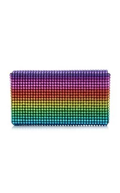 Amina Muaddi Super Amini Paloma Satin Clutch 13 Amina Muaddi Super Amini Paloma Satin Clutch -Lady Fashion Store amina muaddi multi super amini paloma satin clutch 5