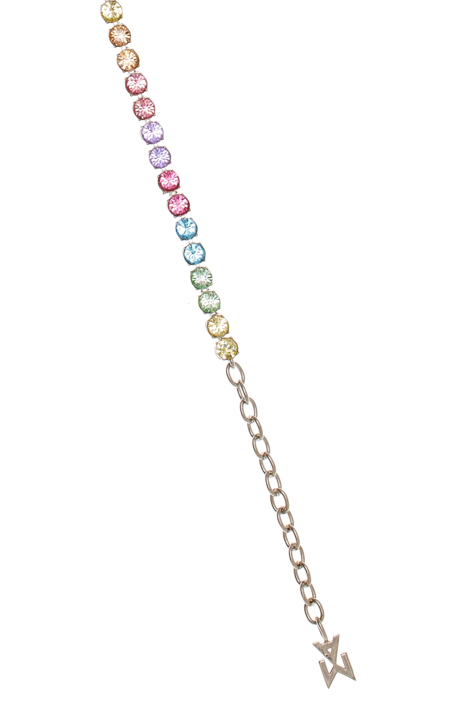 Amina Muaddi Crystal Tennis Anklet 4 Amina Muaddi Crystal Tennis Anklet - Image 2