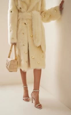 Amina Muaddi Kim Croc-Effect Leather Sandals