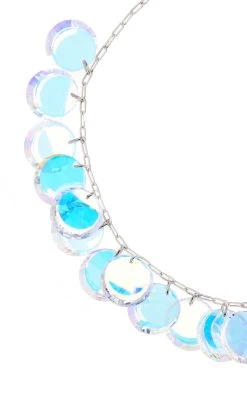 Amina Muaddi Tina Crystal Choker -Lady Fashion Store amina muaddi silver tina crystal choker 2